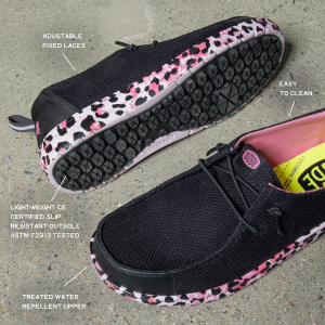 wendy work ce leopard black/pink leopard