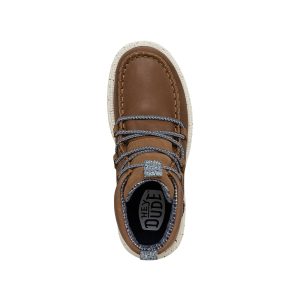 reyes boot leather tobacco brown