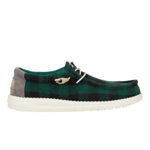wally buffalo plaid hunter green