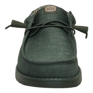wally stretch canvas deep green