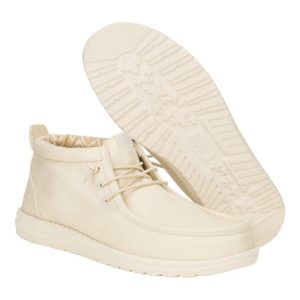 wally mid stretch canvas bone white