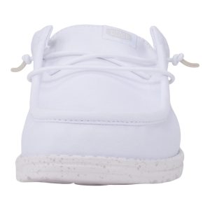 wally slip stretch canvas white/white