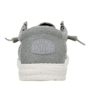wally stretch canvas wide light grey
