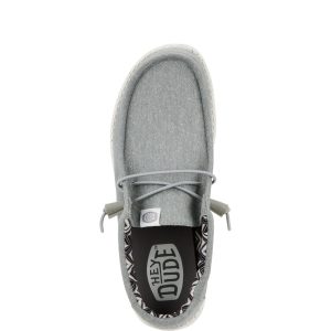 wally stretch canvas wide light grey