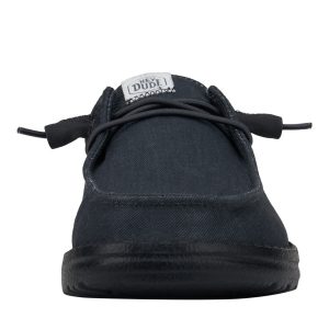 wendy stretch canvas wide black/black