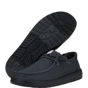 wendy stretch canvas wide black/black