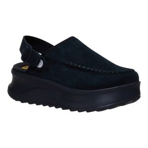 delray clog suede black