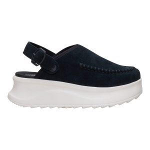 delray clog suede black/egret