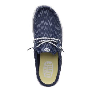 wally slip jersey jacquard navy blazer/white