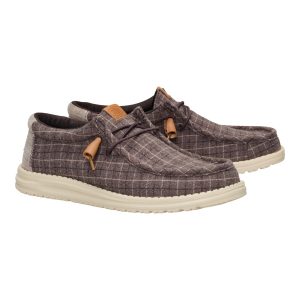 wally plaid corduroy mole brown/multi