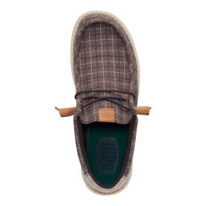 wally plaid corduroy mole brown/multi