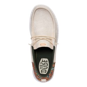 wally funk duck print wood ash/multi