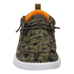 wally funk duck print dark olive/multi