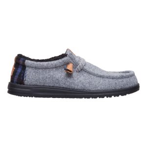 wally cozy plaid smoke grey/multi