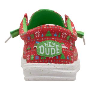 wally holiday sweater red/green/multi