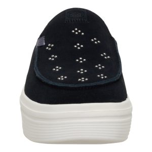 austin lift suede stud black