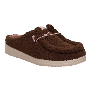 wendy slip sherpa dark brown