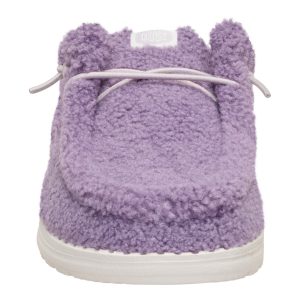 wendy slip sherpa purple ash