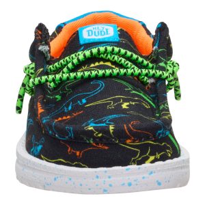 wally toddler dinoworld black/neon multi