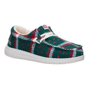 wally youth confetti plaid cozy red/green/multi