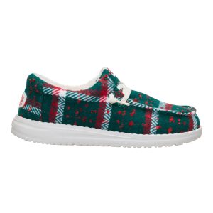 wally youth confetti plaid cozy red/green/multi