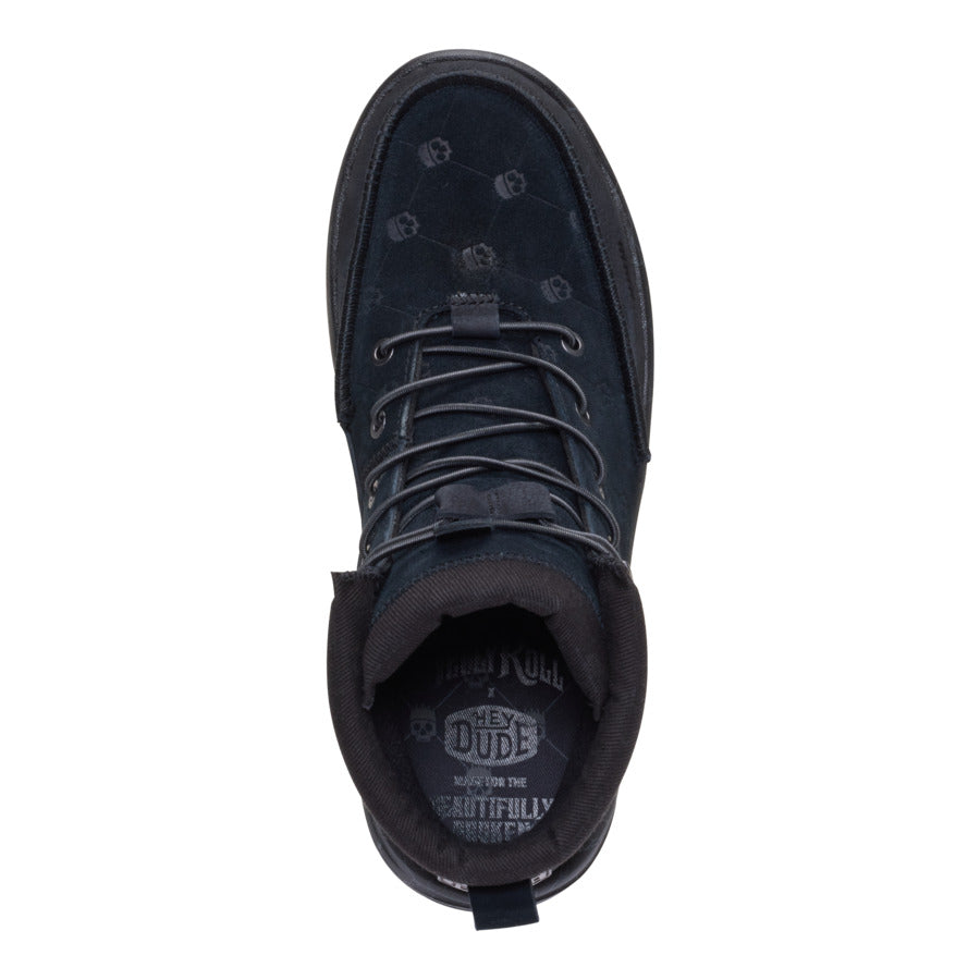 jelly roll bradley suede black/black oyster