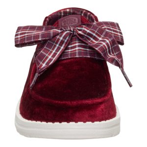 wendy holiday bow burgundy