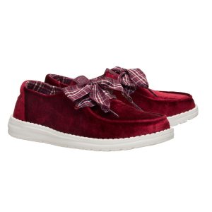 wendy holiday bow burgundy