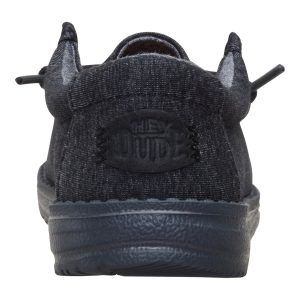 wally youth stretch jersey heather black