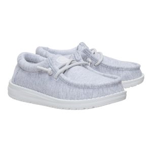 wally youth stretch jersey light grey