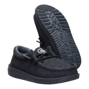 wally youth stretch jersey heather black