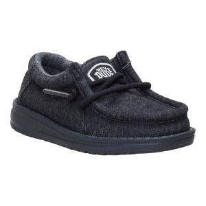 wally toddler stretch jersey heather black