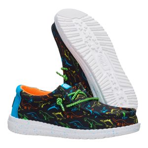 wally youth dinoworld black/neon multi
