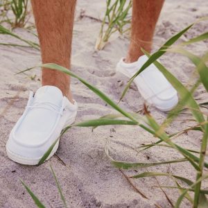 wally slip stretch canvas white/white